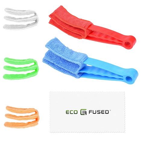 Eco-Fused Window Blind Cleaners - Includes 2 Clamps and 5 Removable ...