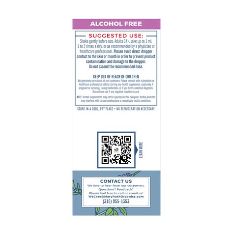 Mary Ruth's - Organic Lymphatic Support Liquid Extract - 1 fl oz (30 ...