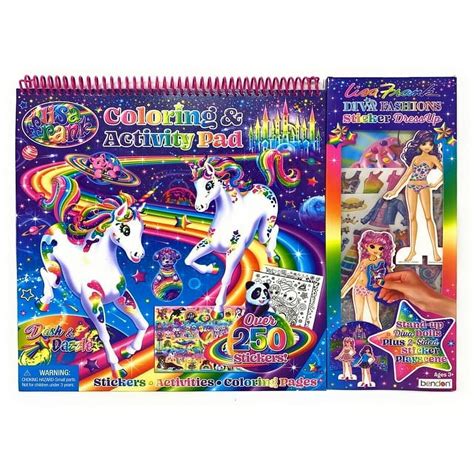 Lisa Frank Dash and Dazzle Coloring and Activity Pad with Diva India | Ubuy