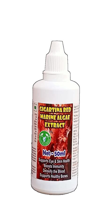 Gigartina Red Marine Algae Extract Drops - 50ml (Get One Bottle 50ml ...