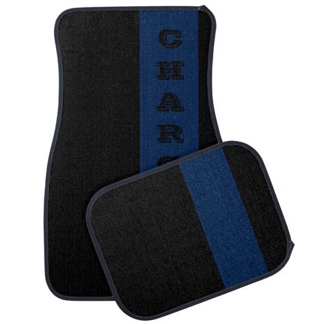 Custom Charger IndiGo Blue Car Floor Mat | Zazzle