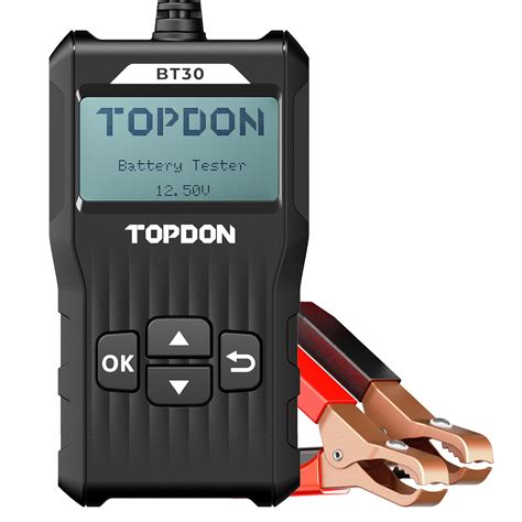 TOPDON BT30 12V Car Battery Tester Digital Automotive Diagnostic Analyzer Vehicle Cranking ...