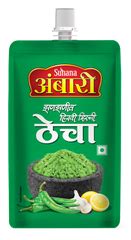 Ambari Green Chilli Thecha 100g Pouch – Suhana Masale