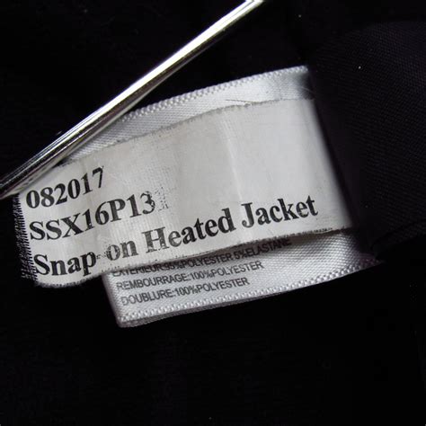 Snap-on Tools SSX16P131 Men's Large Heated Jacket - Black