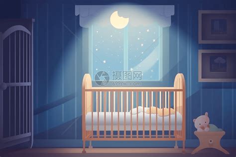 婴儿的美梦时间插画图片下载-正版图片600158336-摄图网