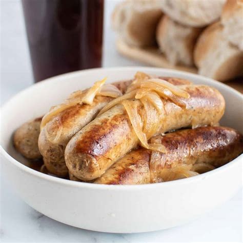 Instant Pot Brats (Beer Boiled Bratwurst) | Hint of Healthy