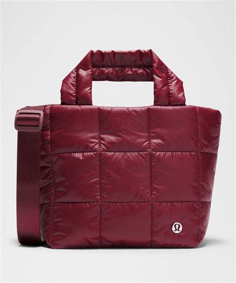 Lululemon Quilted Grid Tote Bag Mini 5L - Deep Luxe - lulu fanatics