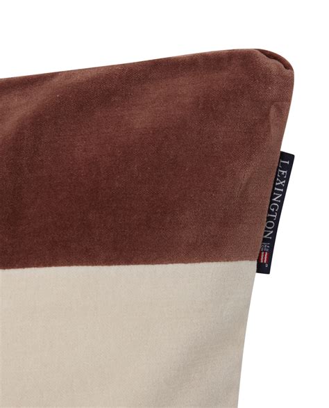 Lexington Pyntepute velour striper 50×50 brun/beige – Inspirea Home