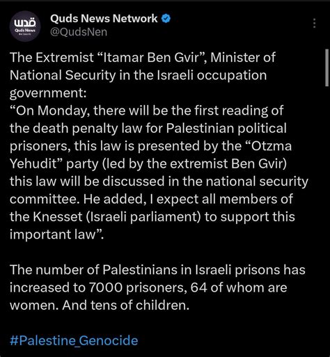 Israel is about to sentence 7000 Palestinian political prisoners to ...