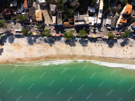 Vista aérea de Barra de Guaratiba zona oeste do Rio de Janeiro Brasil Ao lado da praia da ...