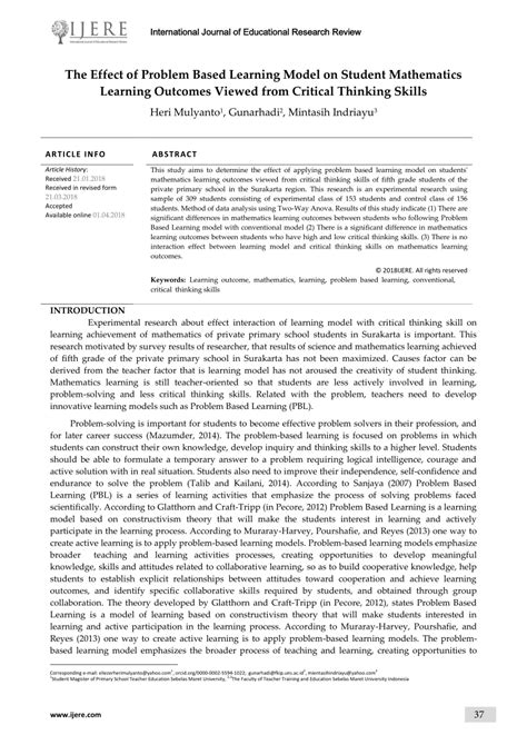 Image result for Problem Based Learning Mathematics