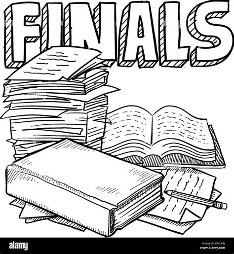 Final exam sketch Stock Vector Image & Art - Alamy