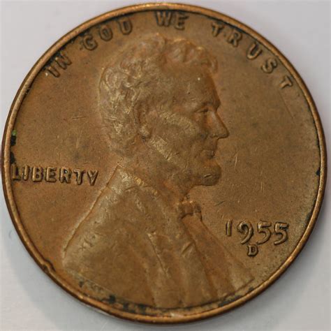 1955 -D Lincoln Wheat Cent Penny - Extra Fine, XF | eBay