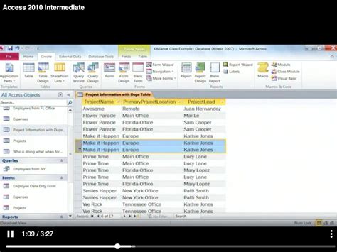 Export an Access Database Table into an Excel Workbook : Access ...