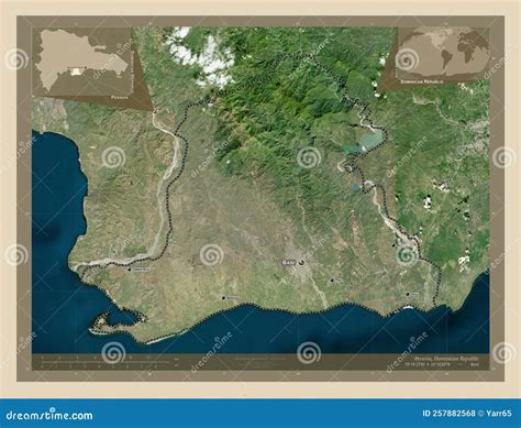 Peravia, Dominican Republic. High-res Satellite. Labelled Points of ...