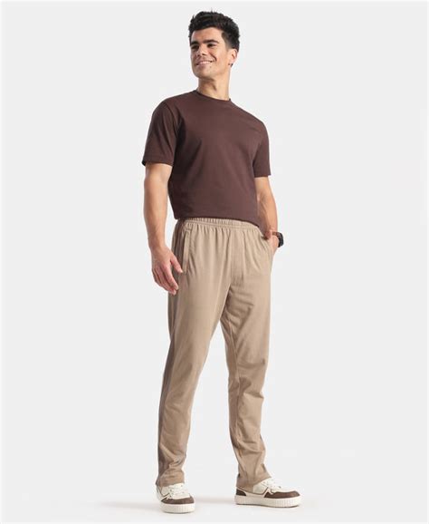 Buy Super Combed Cotton Rich Slim Fit Trackpant with Zipper Media ...
