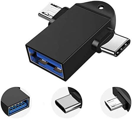 Rhymestore 2 in 1 OTG Adapter l Type C & Micro OTG Male to USB A 3.0 ...