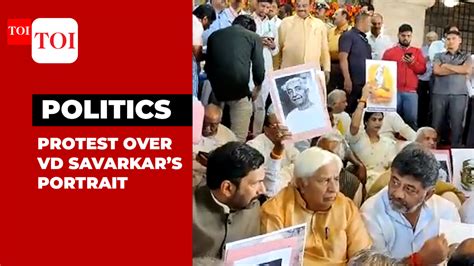 VD Savarkar’s portrait unveiled in Karnataka Assembly hall, Ex-CM ...