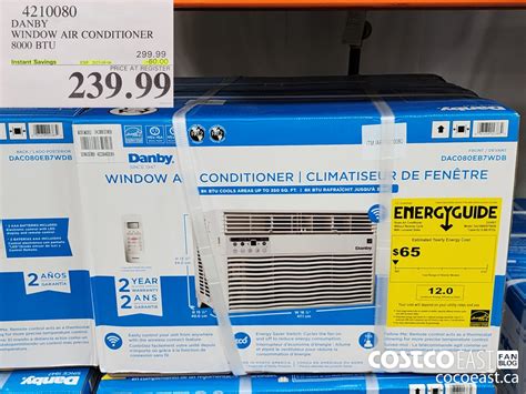 4210080 DANBY WINDOW AIR CONDITIONER 8000 BTU 60 00 INSTANT SAVINGS ...