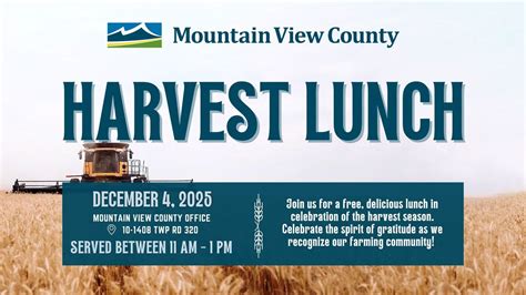 Harvest Lunch, Mountain View County, Alberta, Didsbury, 4 December 2025 ...