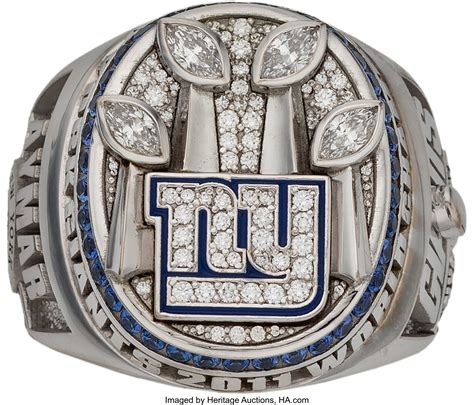 2011 New York Giants Super Bowl XLVI Championship Ring.... Football ...