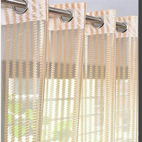 Elegant Sheer Net Cream Curtain (Pack of 1) – PARDEWALE