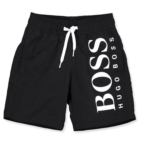 Hugo Boss - Swim shorts - BLACK - Black - House of Kids