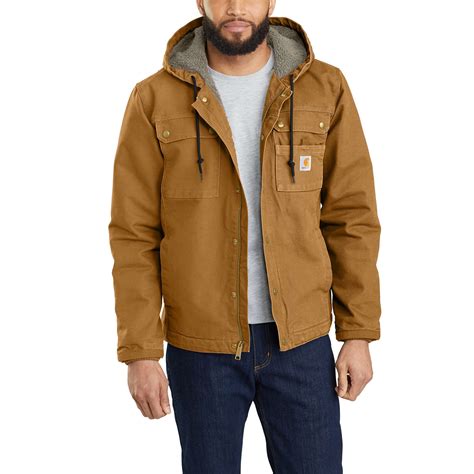 Men's Sherpa-Lined Utility Jacket - Relaxed Fit - Washed Duck | Fall ...