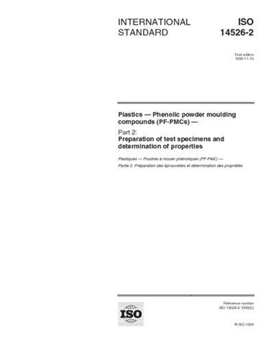 ISO 14526-2:1999, Plastics - Phenolic powder moulding compounds (PF ...