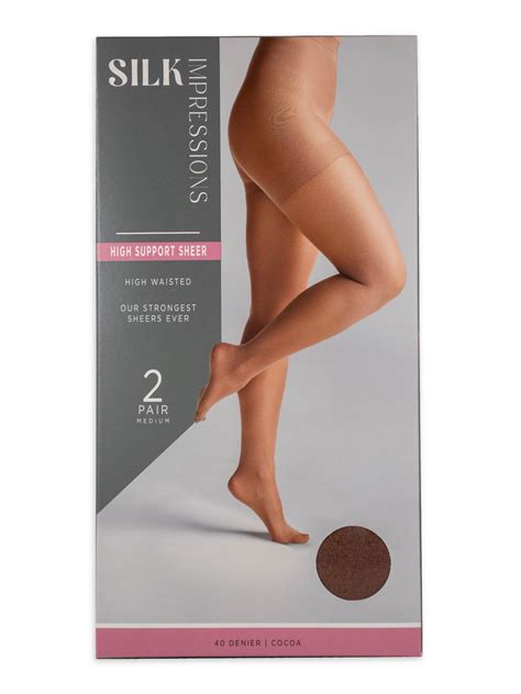 Silk Impressions 40 Denier Sheer Support Pantyhose for Women, Sizes S ...