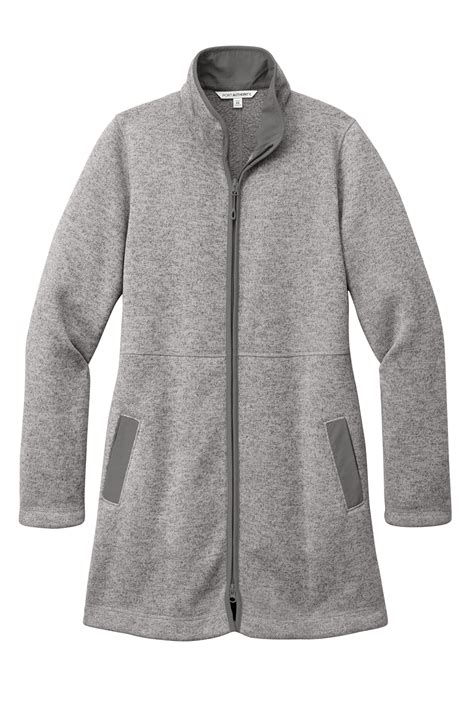 Port Authority Women's Arc Sweater Fleece Long Jacket | Product | SanMar