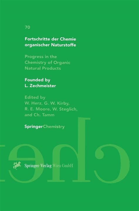 Fortschritte der Chemie organischer Naturstoffe Progress in the ...