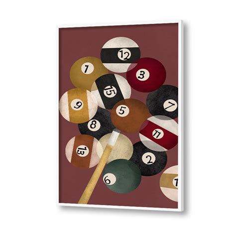 Snooker Pop Artwork Canvas Print for Wall – Studio Artemist