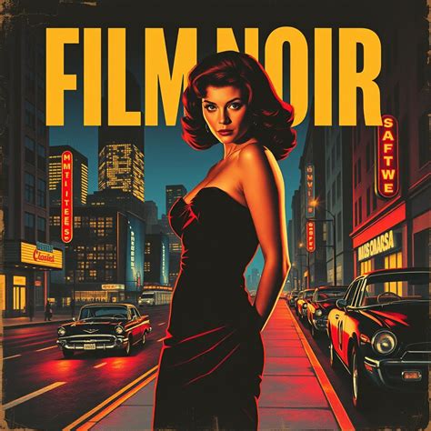 Classic Film Noir: Vintage 1960s Movie Poster