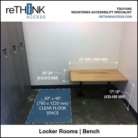 Inclusive Locker Room Bench