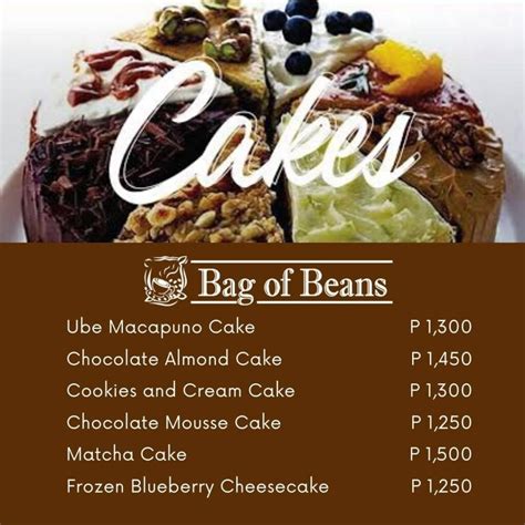Bag of Beans Philippines Menu and Prices [September 2024] - PhilMenu