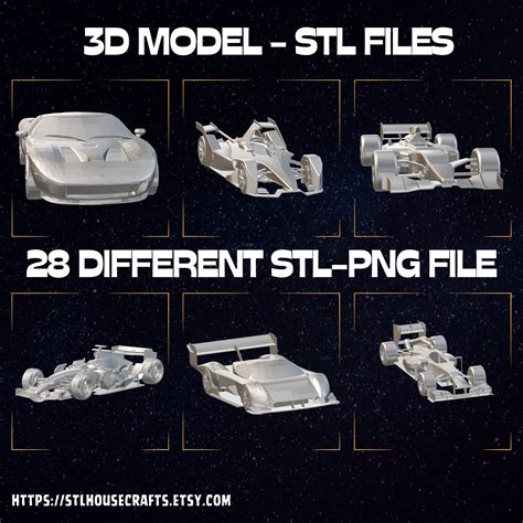 28 Sport Car STL Files, BMW, Ford, F1, 3D Print Model (digital Download ...