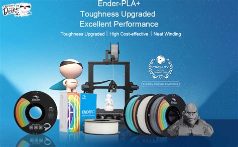 3 idea Imagine Create Print Ender-PLA+ Grey 3D Printer Filament 1.75mm ...