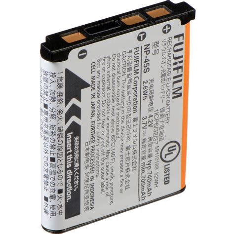 Original Genuine FUJIFILM NP-45S Lithium-Ion Rechargeable Battery (3.7V ...