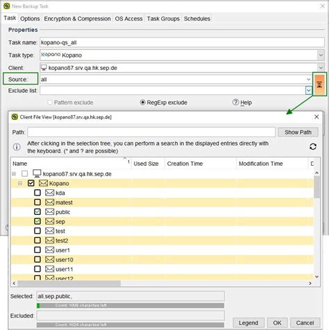 Source:Kopano Backup - SEPsesam