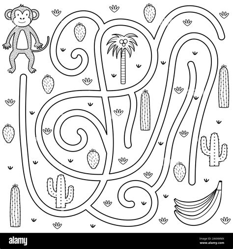 Maze Coloring Pages