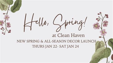 Hello, Spring! [changeover] at Clean Haven, 350 West 5th Street, Rush ...
