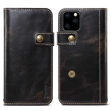 Kowauri iPhone 12 Pro Max Case, Magnet Snap Type Genuine Leather Wallet ...