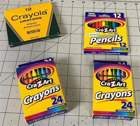 4 Boxes of Crayons; Crayola and Crazy Art | EstateSales.org