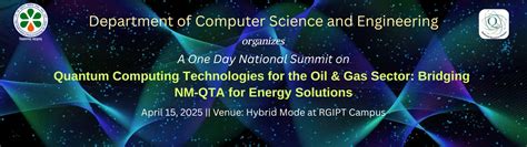 A One Day National Summit on Quantum Computing Technologies for the Oil ...