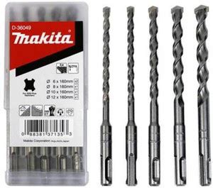 MAKITA D36049 Makita 5 Piece - Drilling SDS-Plus Drill Bits For Rotary ...