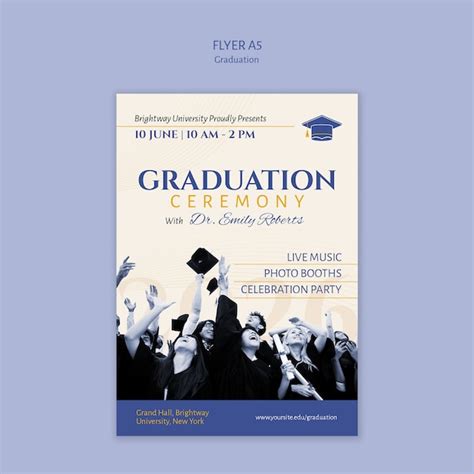 Graduation template design | Free PSD