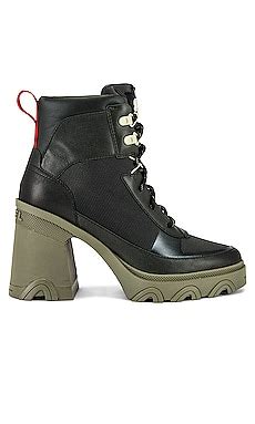 Sorel Brex Heel Lace Boot in Dark Moss | REVOLVE