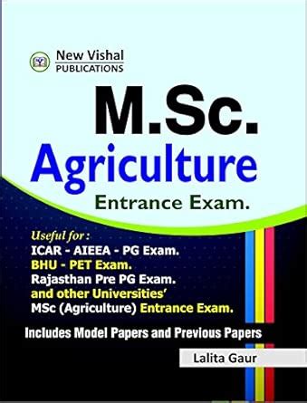 Buy MSc Agriculture Entrance Exam. useful for AIEEA PG, Rajasthan Pre ...