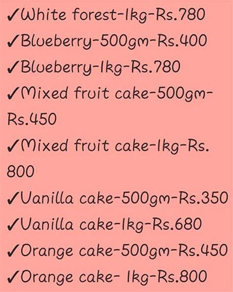 Menu at Prime Cake And Pastry, Nagpur, 31